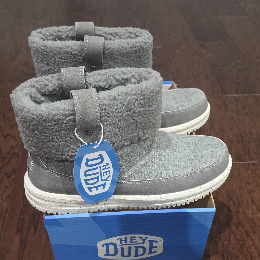 HEY DUDE WOMENS CAMDEN CUFF WOOL COZY BOOTS